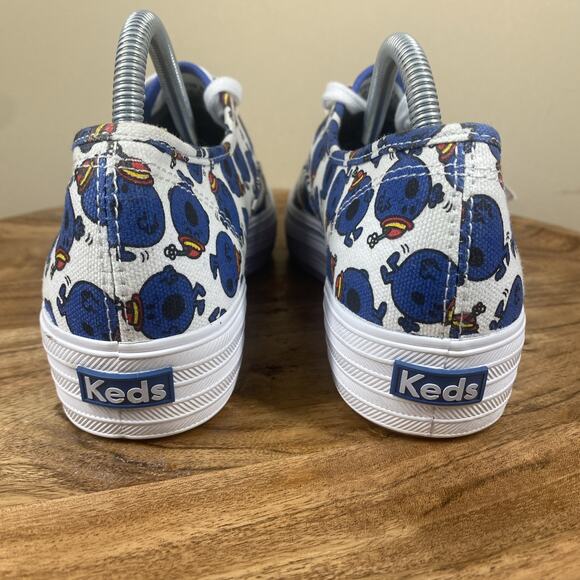 Keds Little Miss Bossy Womens Triple Deck White And Blue Size 7 Shoes - Picture 6 of 10